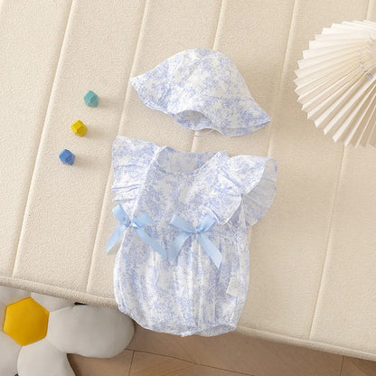 Baby Girl Romper Set – Boho Floral Style 