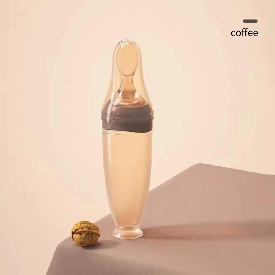 Silicone Baby Feeding Bottle Spoon