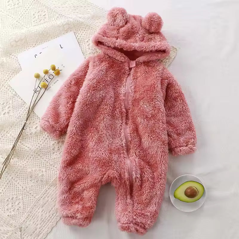 Newborn Zipper Hoodie Romper