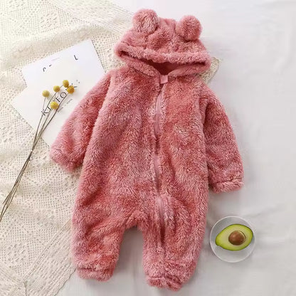 Newborn Zipper Hoodie Romper