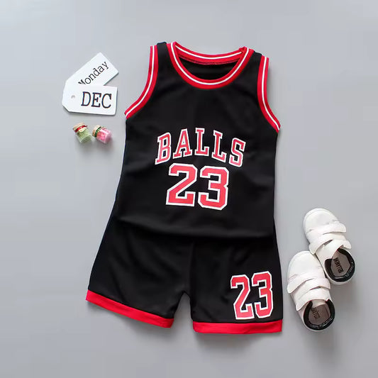 Toddler sports jersey and shorts set