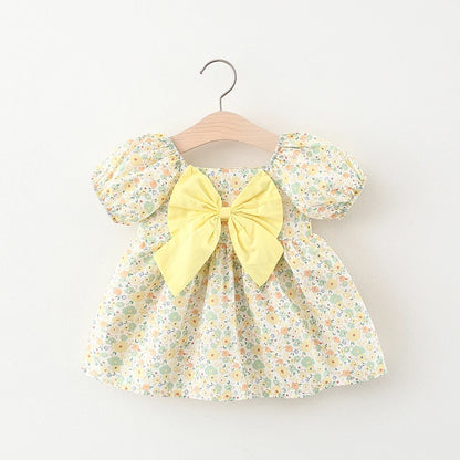 Luna Dress – Girls Summer Dress with Bow 