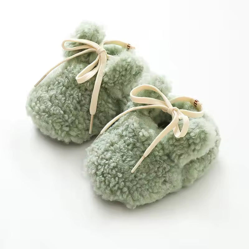 Cozy baby booties for winter