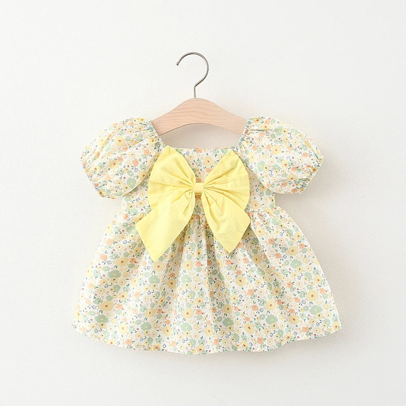 Luna Dress – Girls Summer Dress with Bow 
