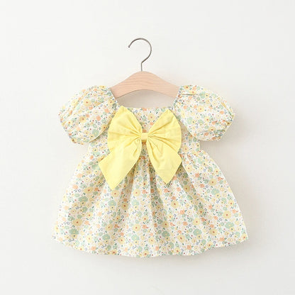 Luna Dress – Girls Summer Dress with Bow 