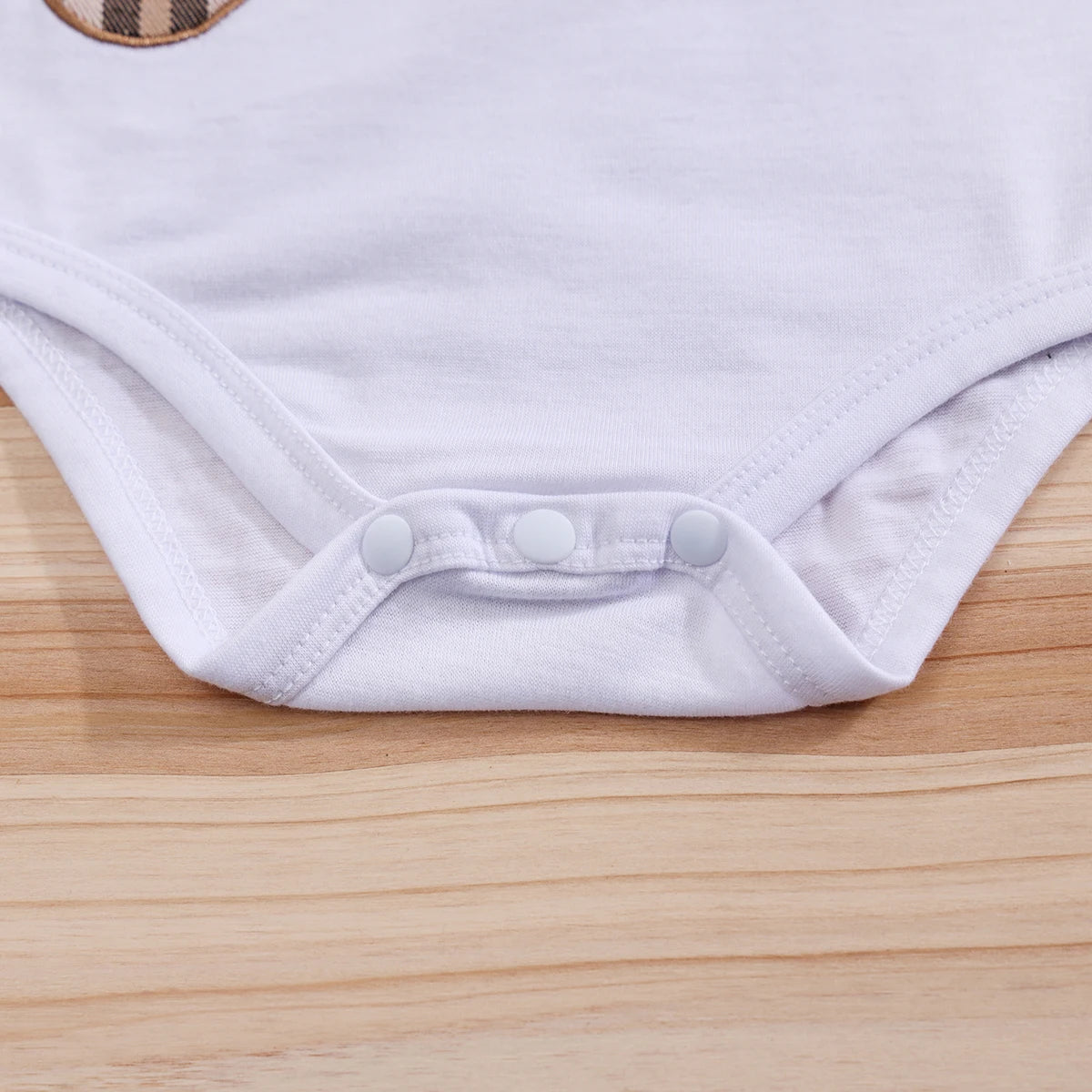 2-Piece Baby Boy Set Bear Bodysuit + Bib Pants 