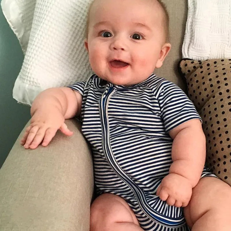 Baby Romper Short Sleeves Cotton Unisex Comfortable Jumpsuit