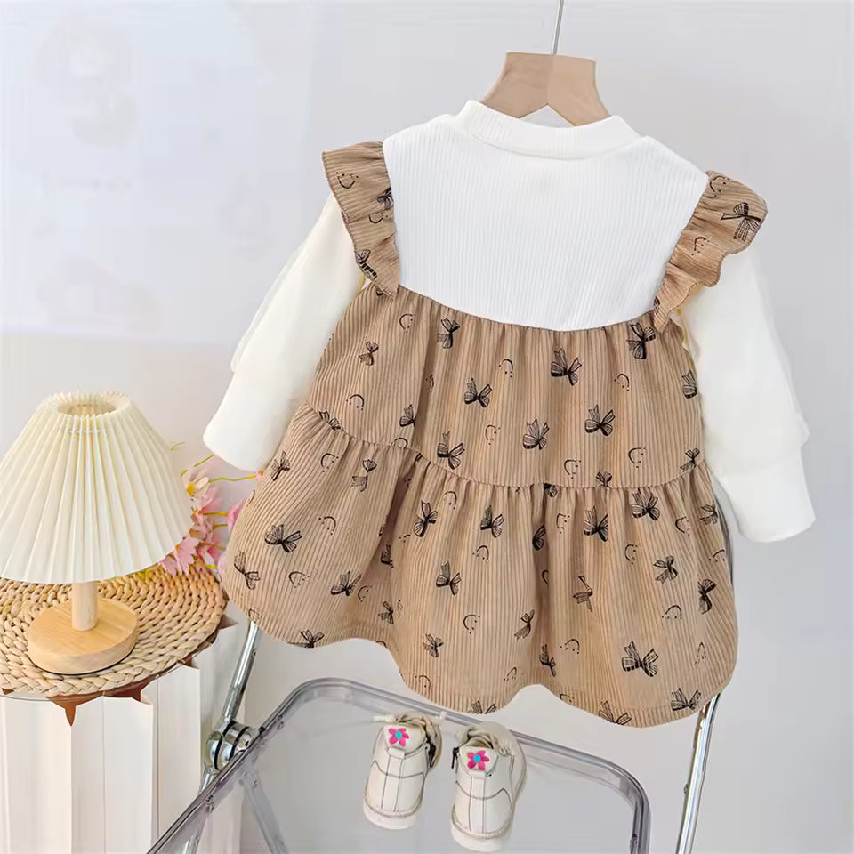 Zachte Jurk met Twee-in-één Look