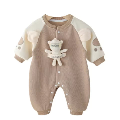 Waffle Knit Romper for Boys