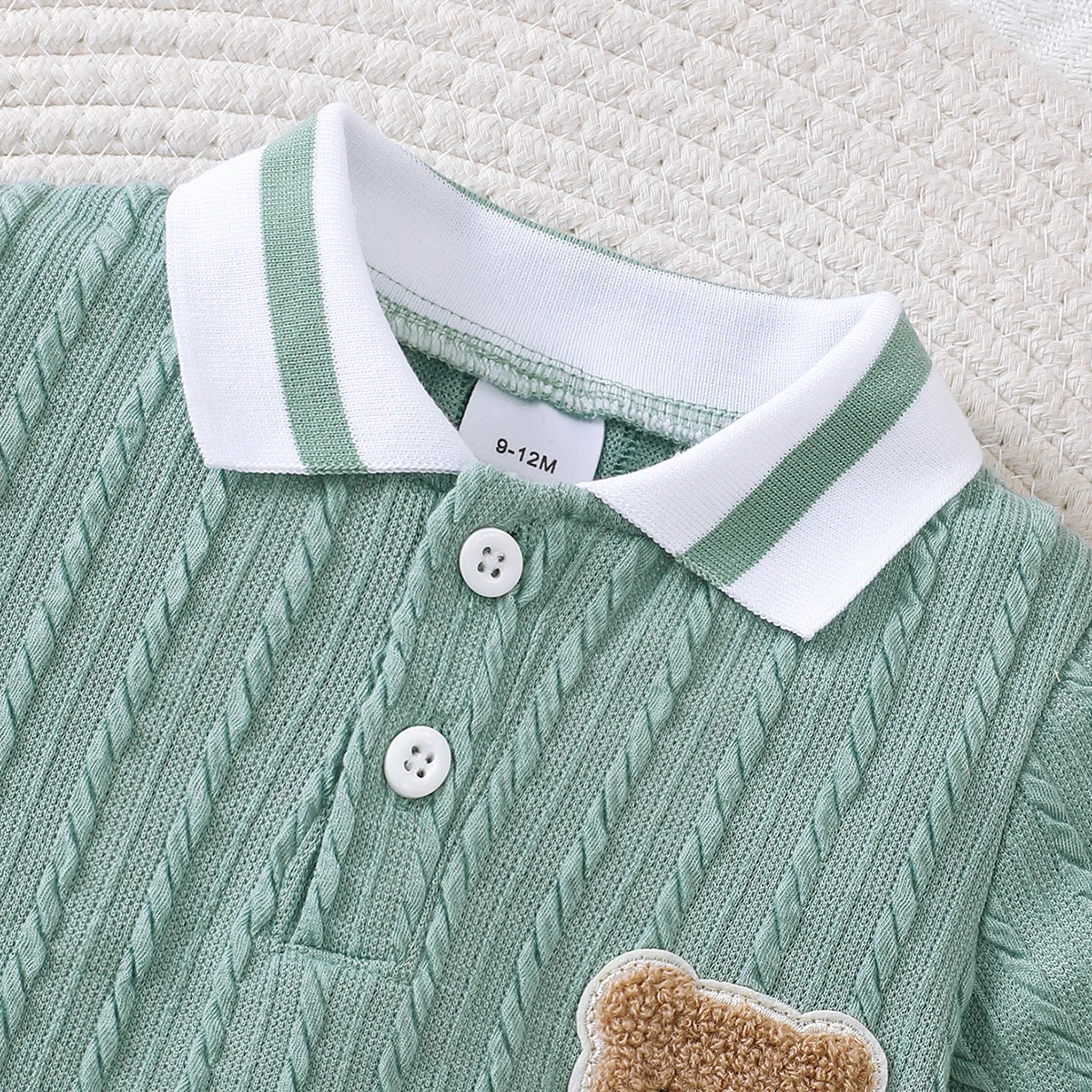 Baby Jumpsuit Summer Little Bear Short Sleeves