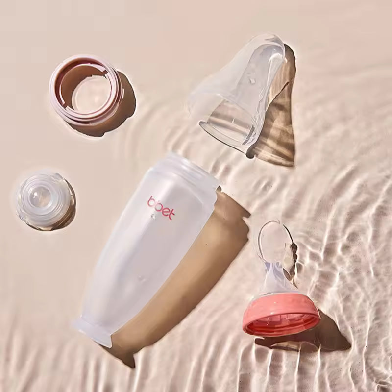 Silicone Baby Feeding Bottle Spoon