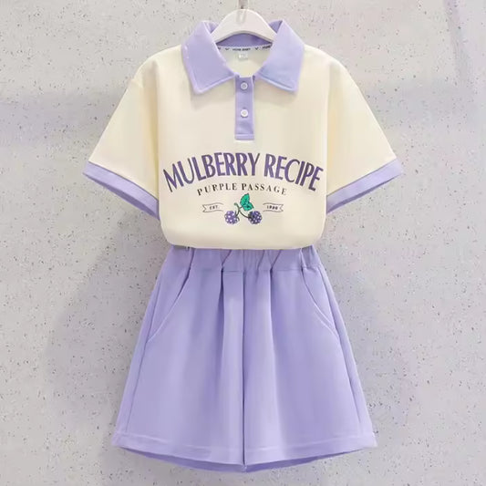 Summer Short Sleeve 2-Piece Set