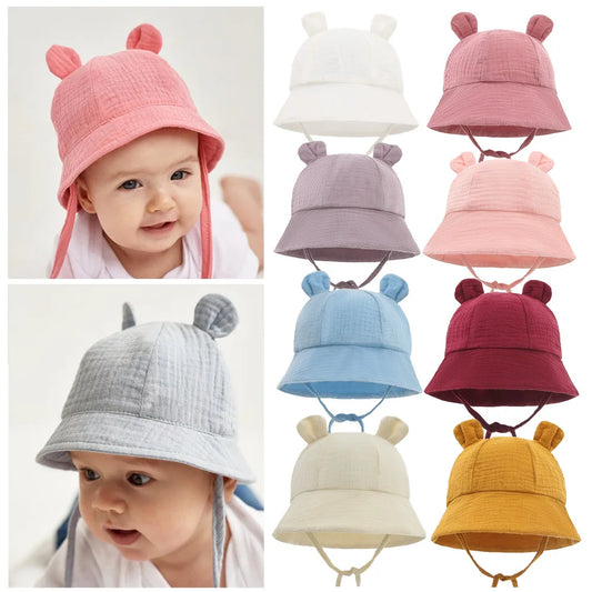 Baby Sun Hat with Bunny Ears