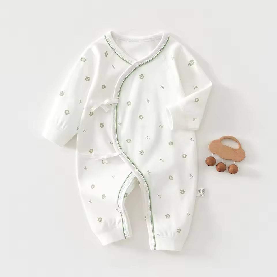 Baby Jumpsuit with Natural Print
