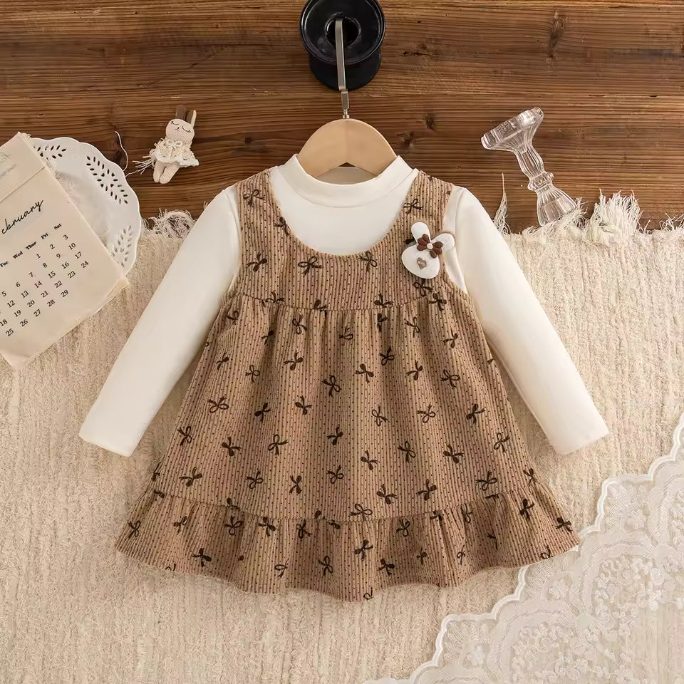 Soft Toddler Dress for Fall