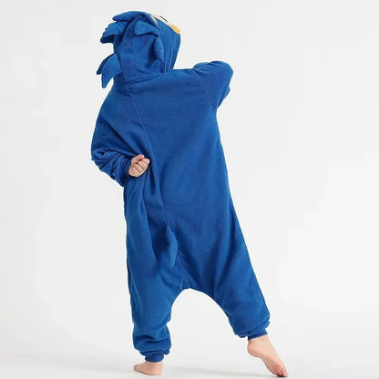 Kinderen Egel Onesie Fleece Pyjama Cartoon Jumpsuit