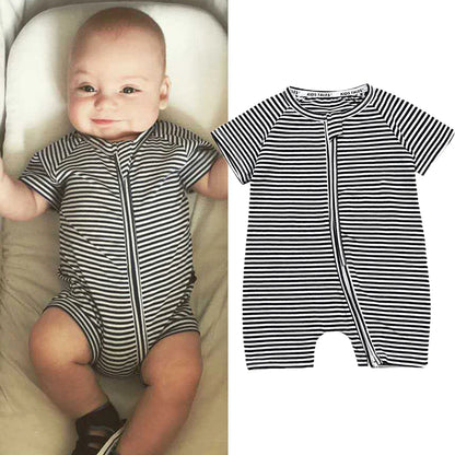 Baby Romper Short Sleeves Cotton Unisex Comfortable Jumpsuit