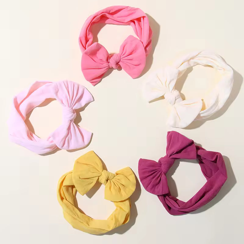 Elastic Baby Headbands - Pack of 5