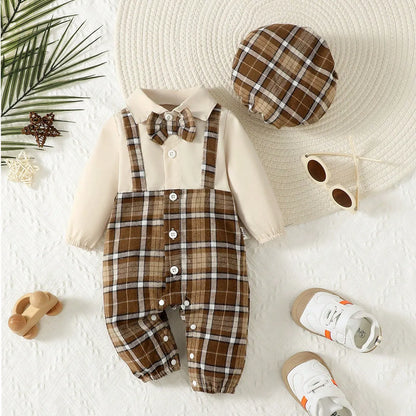 Two Piece Baby Outfit Suspenders Jumpsuit