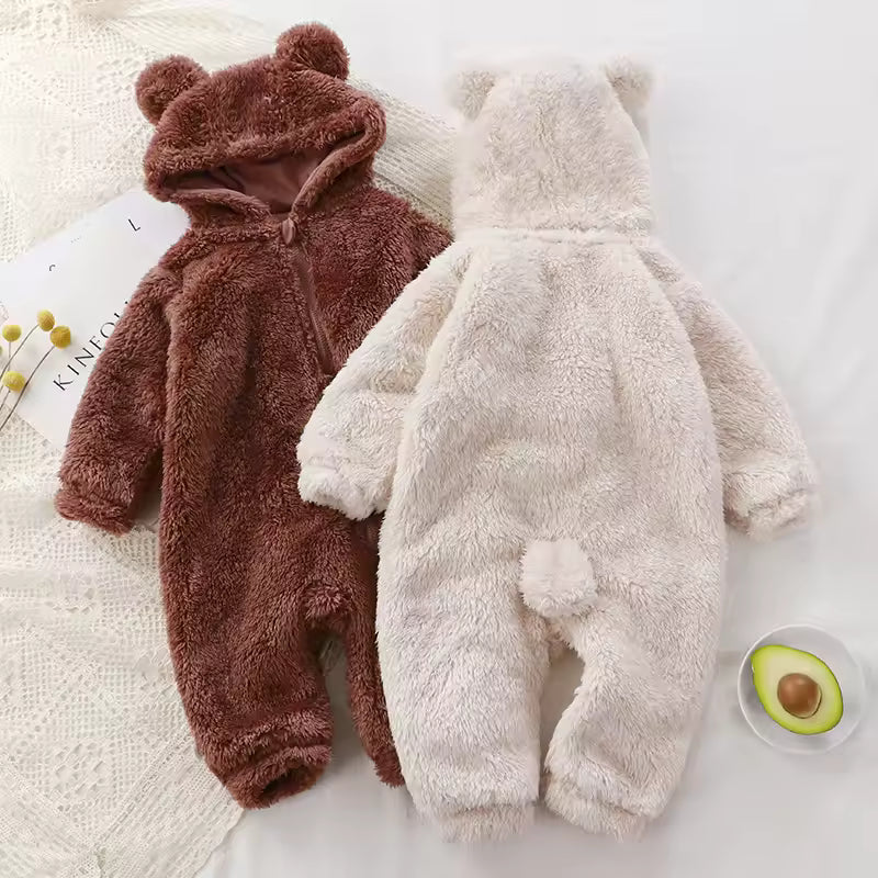 Newborn Zipper Hoodie Romper