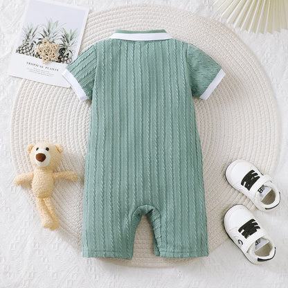 Baby Jumpsuit Summer Little Bear Short Sleeves