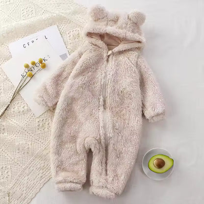 Newborn Zipper Hoodie Romper