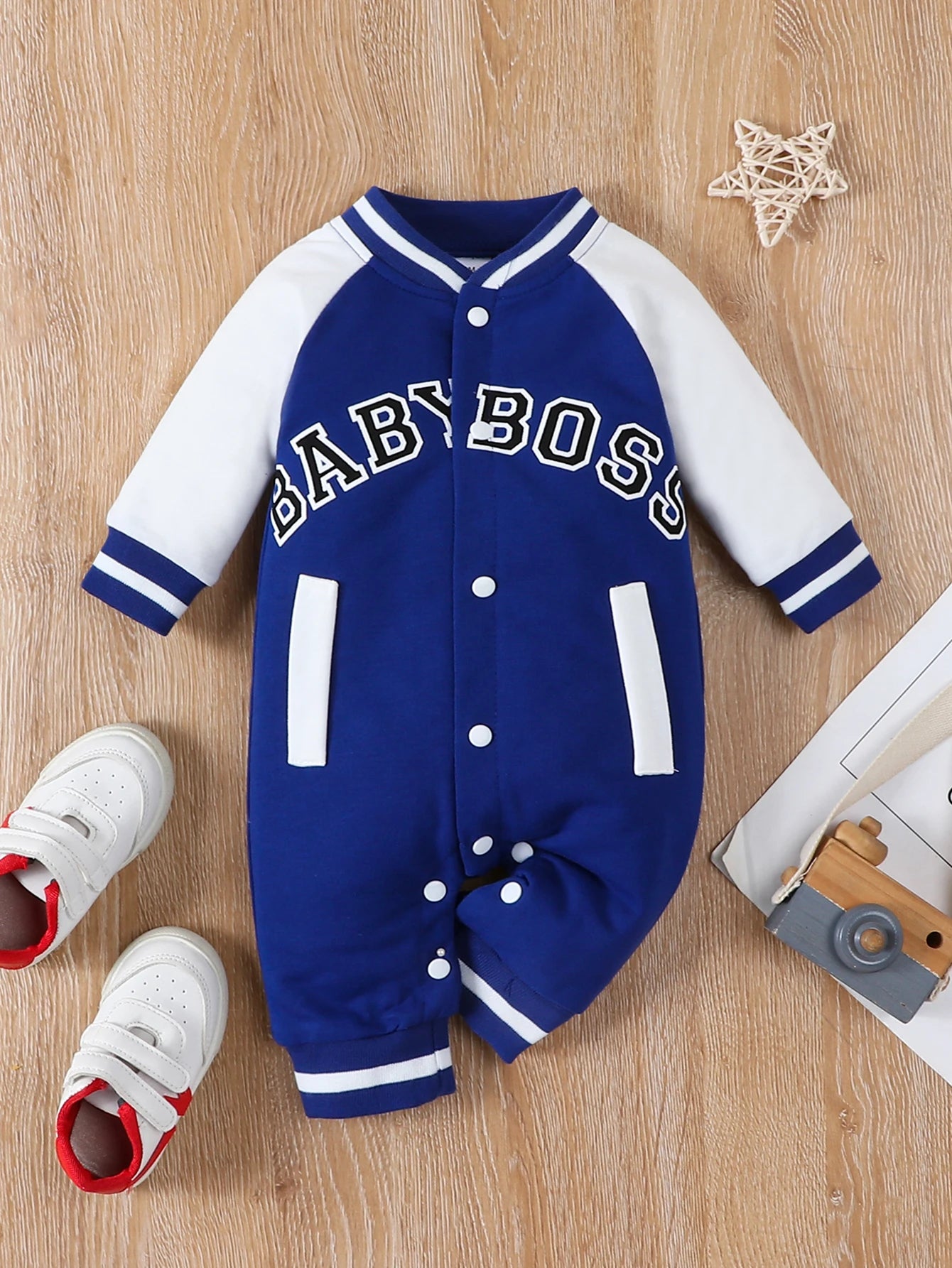 Baby Jumpsuit Long Sleeves Fashionable Outfit