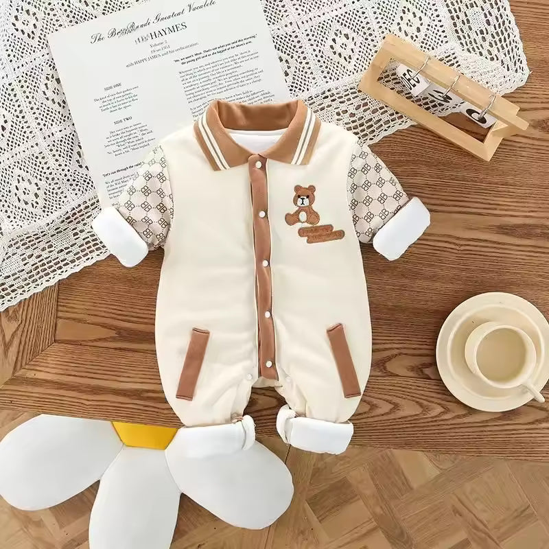 Warm cotton romper for boys