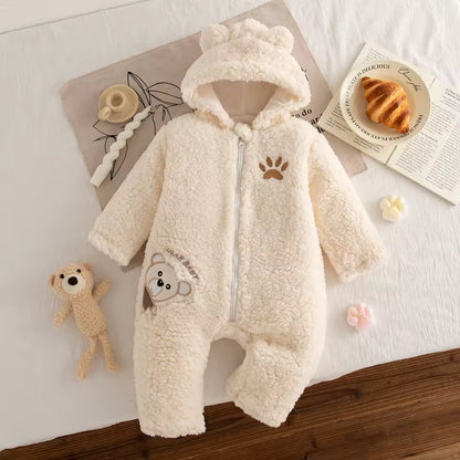 Winter Teddy Baby Romper