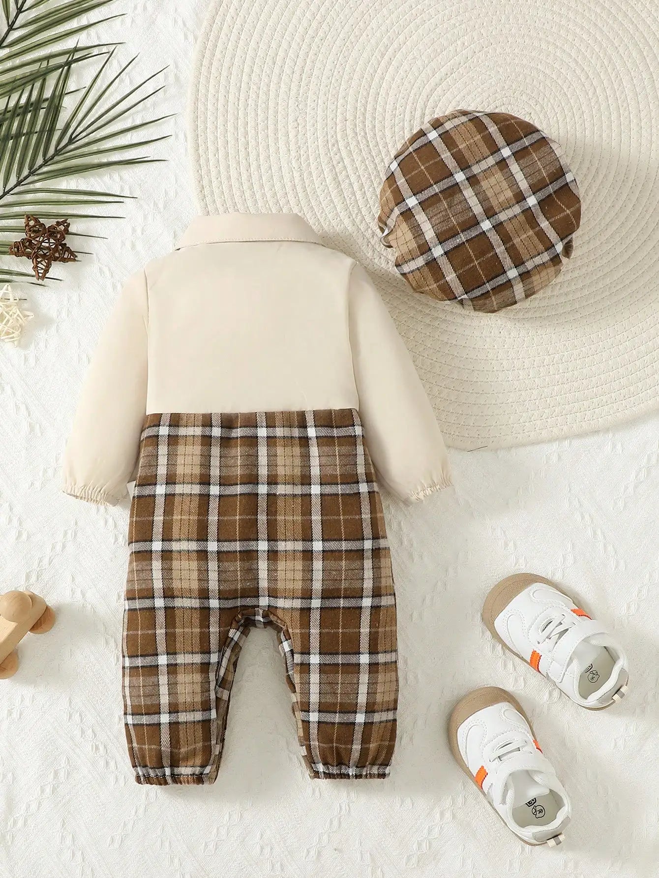 Two Piece Baby Outfit Suspenders Jumpsuit