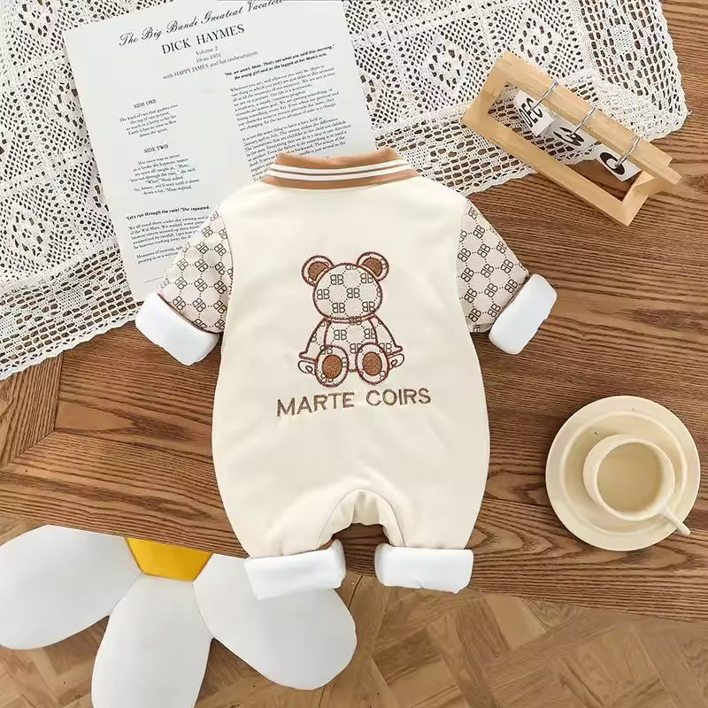 Warm cotton romper for boys