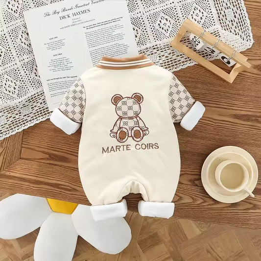 Warm cotton romper for boys