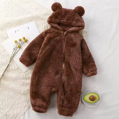 Newborn Zipper Hoodie Romper