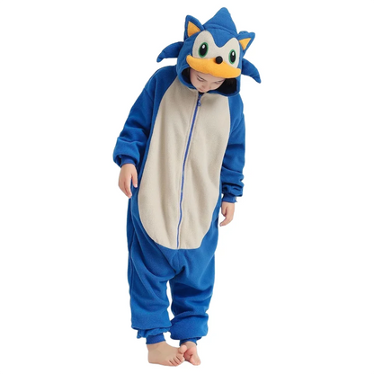 Kinderen Egel Onesie Fleece Pyjama Cartoon Jumpsuit