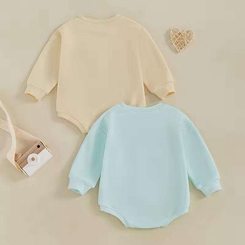 Matching Rompers Set for Newborn Twins