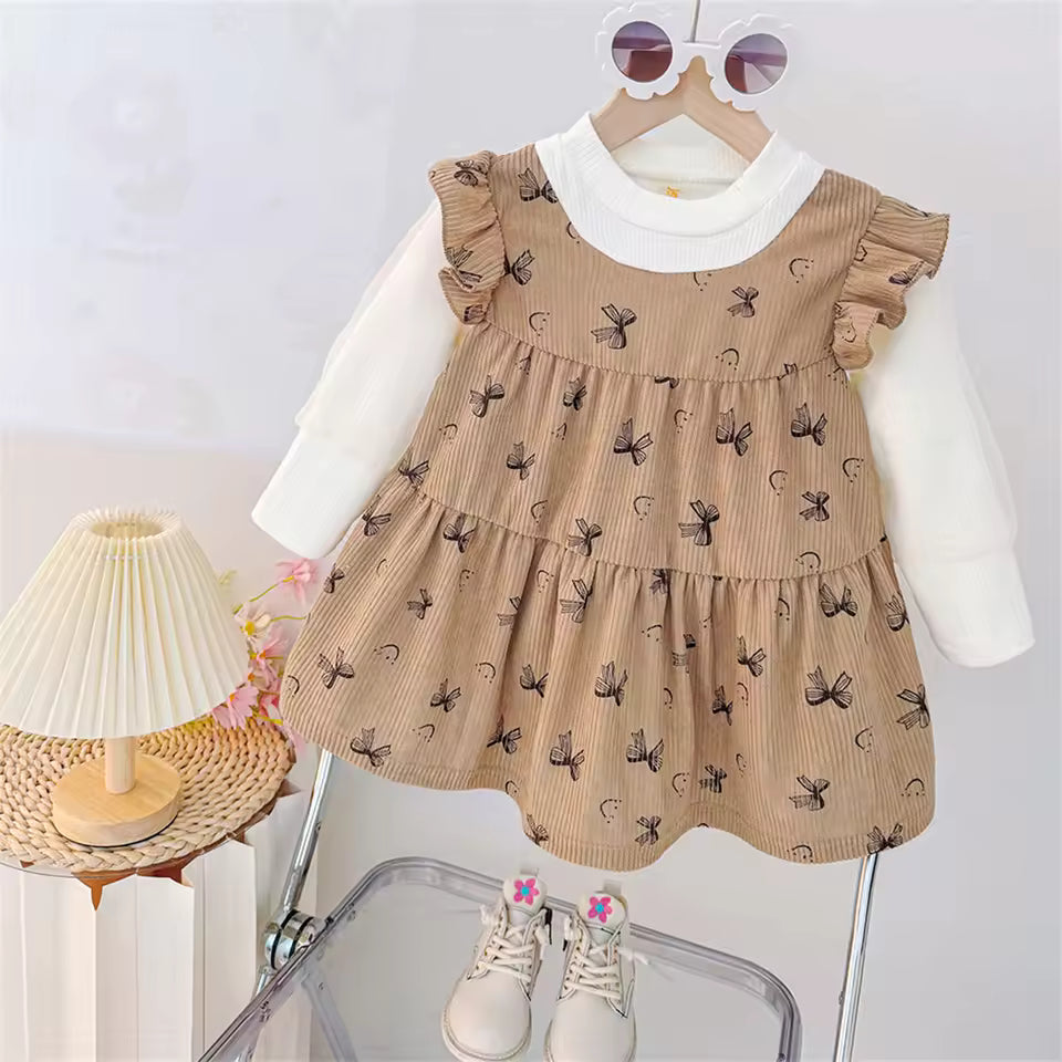 Zachte Jurk met Twee-in-één Look