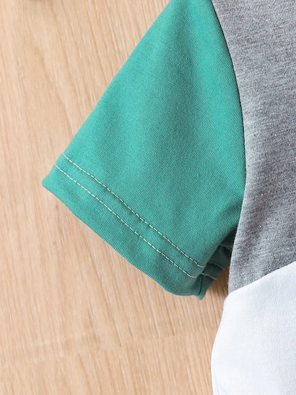 Baby boy Summer set 2-piece dino green/blue