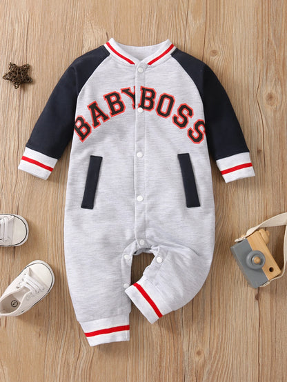 Baby Jumpsuit Long Sleeves Fashionable Outfit