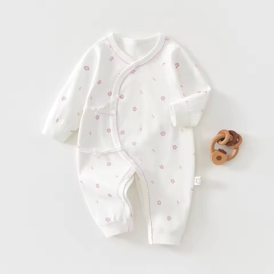 Baby Jumpsuit with Natural Print