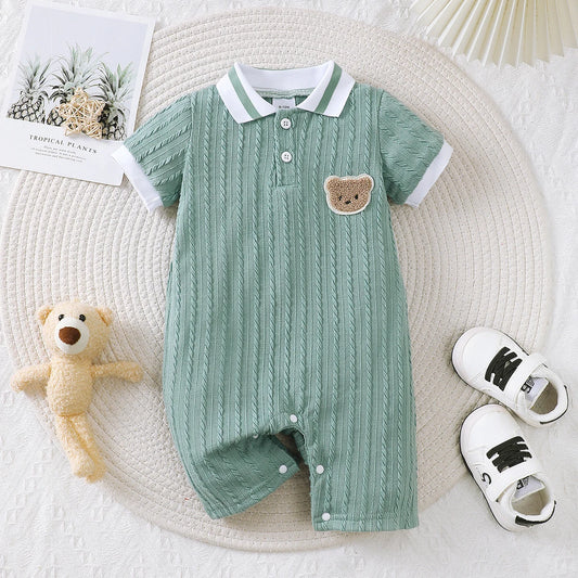 Baby Jumpsuit Summer Little Bear Short Sleeves