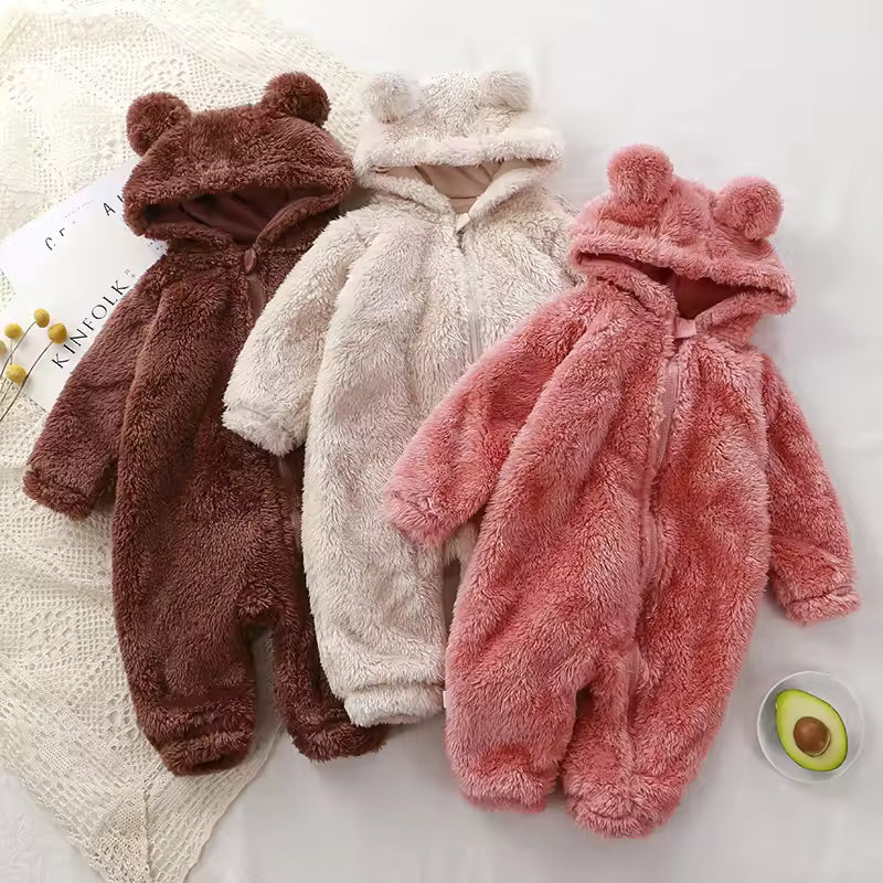 Newborn Zipper Hoodie Romper