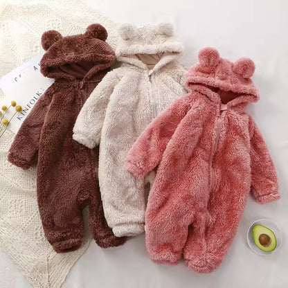 Newborn Zipper Hoodie Romper