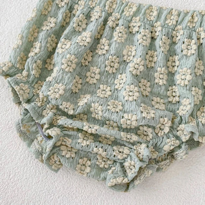 Knitted Set with Floral Jacquard