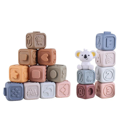 Silicone Baby Stacking Blocks 