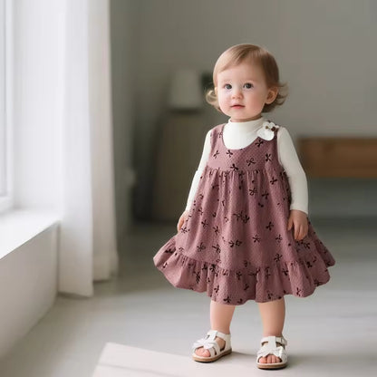Soft Toddler Dress for Fall