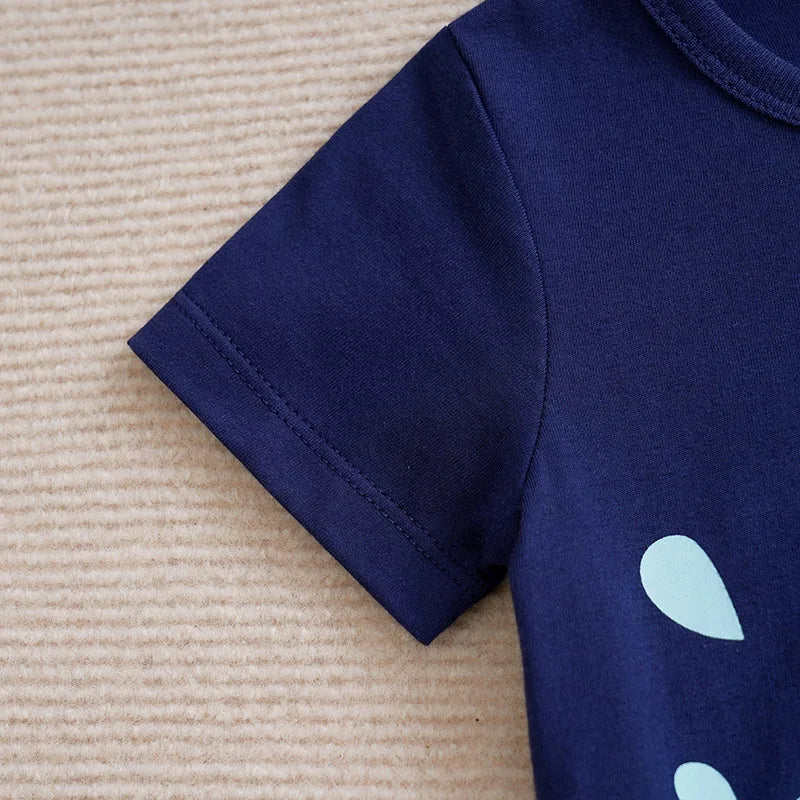 Baby Jumpsuit with 3D Elephant Summer Romper 