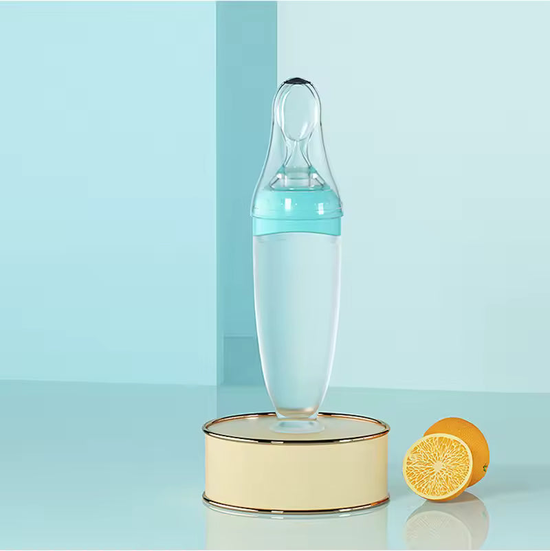 Silicone Baby Feeding Bottle Spoon