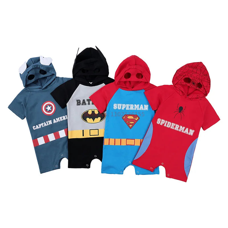 Superhero Style Baby Romper