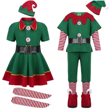 Green Costumes Christmas Party Dress