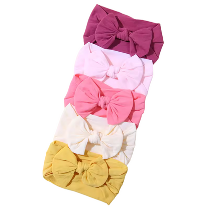 Elastic Baby Headbands - Pack of 5